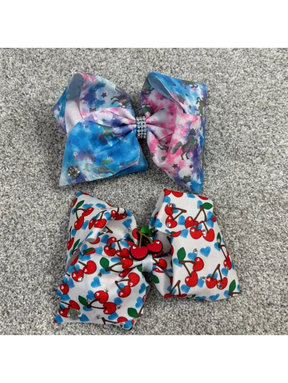Nickelodeon Jojo Siwa Dream the Tour Hair Bows Cherries Unicorns Glitter